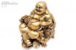 Фигурка &quot;Смеющийся Хотей&quot;, размер 18*17 см, цвет под бронзу. Смеющийся Будда держит в руках персик, он приносит в дом долгие годы здоровой жизни.