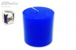 Свеча ароматическая, размер 7,5*7 см, круглая, цвет синий. Лаванда