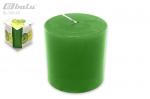 Свеча ароматическая, размер 7,5*7 см, круглая, цвет зеленый. Яблоко