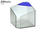 Куб для бумажных блоков, размер 100*95*95 мм, пластик, квадратный, дымчатый