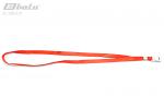 Тесьма (ланъярд) с клипсой для бейджа, цвет красный, ширина тесьмы 1 см, длина 44 см.