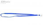 Тесьма (ланъярд) с клипсой для бейджа, цвет синий, ширина тесьмы 1 см, длина 44 см.
